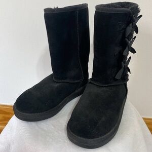 Girls Koolaburra By Ugg Boots K Victoria Tall Black Soft Size 2